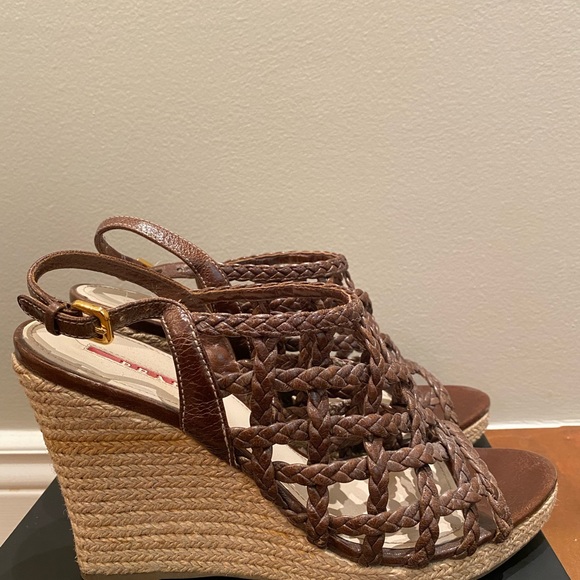 Prada wedges with leather lace detailing - Picture 4 of 5